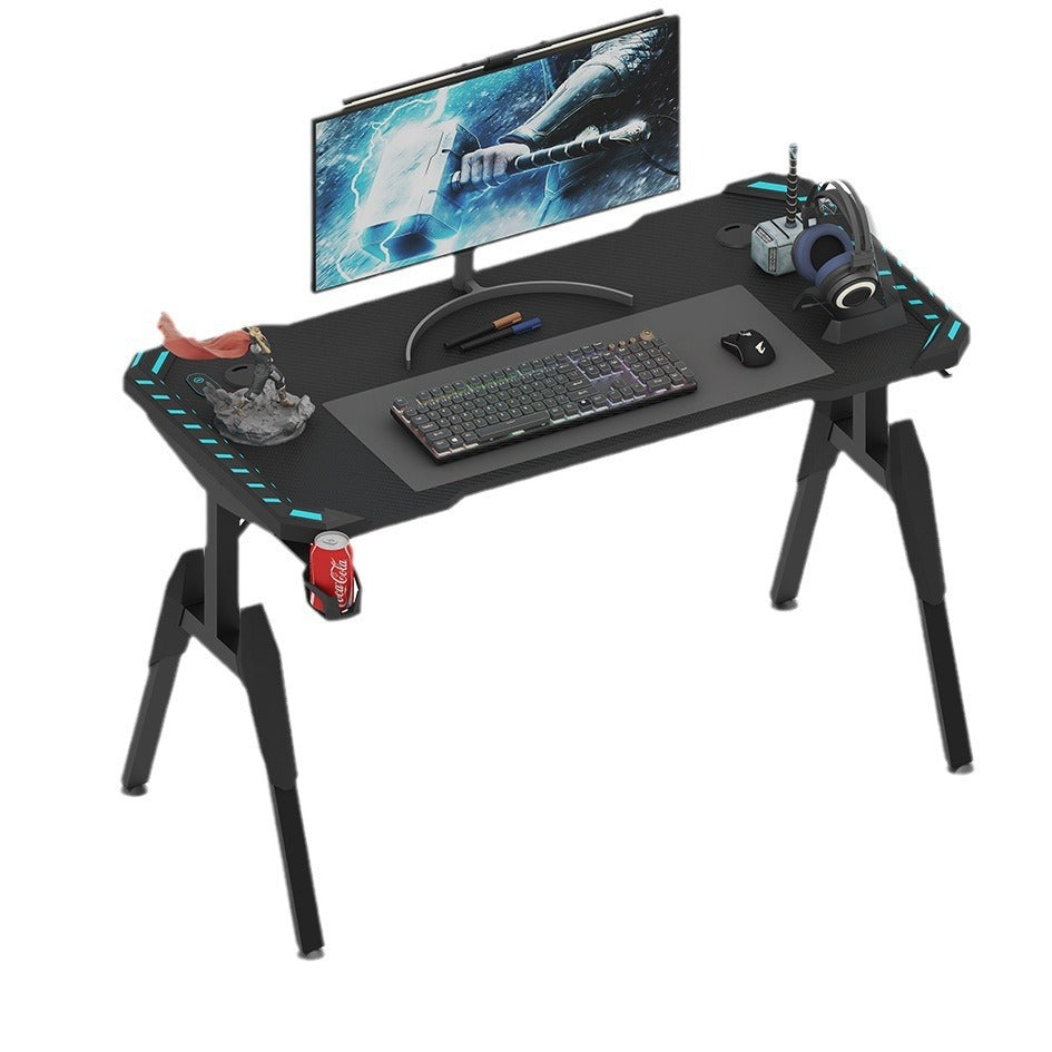 Carbon-Fibre Gaming Desk with PC Stand