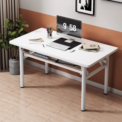 Compact Gaming Desk with Monitor Shelf