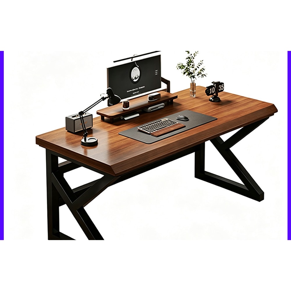 Solid Wood Computer Desk with Thickened Frame additional view 2