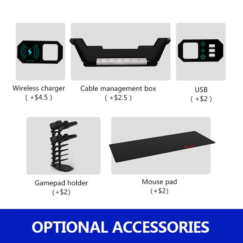 Gaming Desk with Accessory Bundle