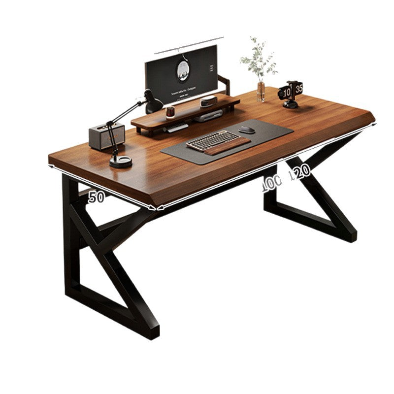 Solid Wood Computer Desk with Thickened Frame